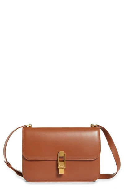 Saint Laurent Le Carré Leather Shoulder Bag In Brick