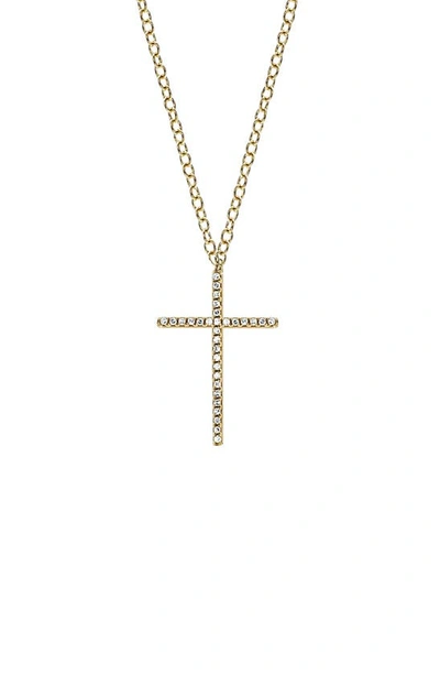 Ef Collection Diamond Cross Pendant Necklace In Gold