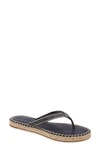 Tory Burch Ribbon Flip Flop In Perfect Navy/ New Ivory