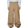 LEMAIRE BEIGE LARGE MILITARY TROUSERS