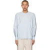 LEMAIRE BLUE WRAPOVER SHIRT