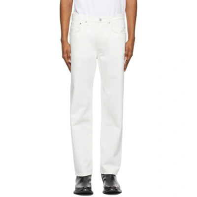 Acne Studios North White Jeans In White Denim