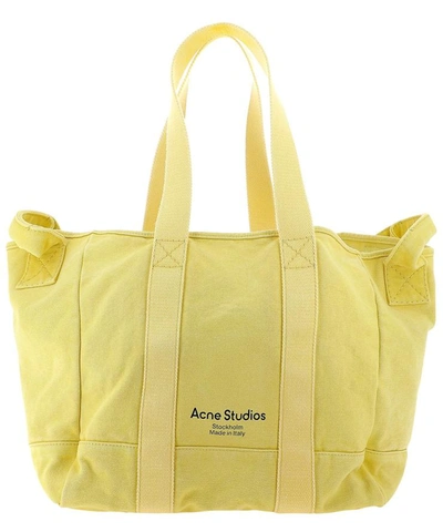Acne Studios "webbing" Shopping Bag In Yellow