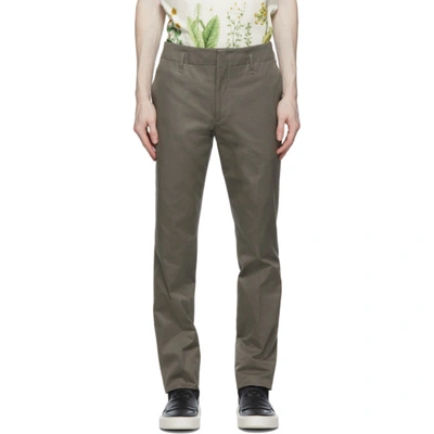 Ferragamo Slim-fit Tailored Trousers In Green