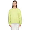 ACNE STUDIOS YELLOW FLEECE LOGO SWEATSHIRT