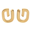 GIVENCHY GOLD 'G' LINK EARRINGS