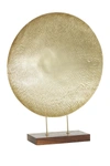 Willow Row Gold Metal Contemporary Sculpture In Gold