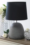 LALIA HOME SIMPLE DESIGNS ROUND CONCRETE TABLE LAMP,810241023719