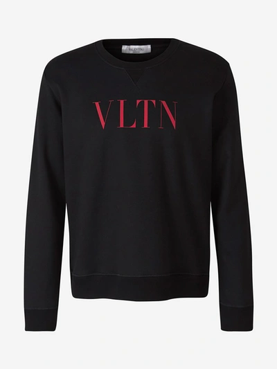 Valentino Sweatshirt With Vltn Print In Black