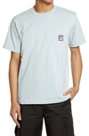 Obey Point Pocket Logo Organic Cotton T-shirt In Good Grey