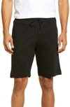 Apc Francois Drawstring-waist Cotton-jersey Shorts In Black