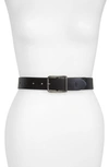 Allsaints Leather Belt In Black