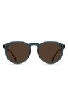 Raen Remmy 49mm Polarized Round Sunglasses In Cirus/ Vibrant Brown Polar