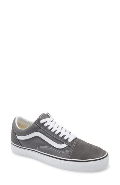 Vans Old Skool Sneakers In Gray-grey In Pewter/ True White