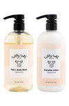 Tubby Todd Bath Co. Babies' The Wash & Lotion Bundle In Fragrance Free
