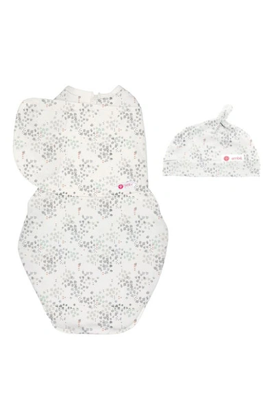 Embe Embé Starter 2-way Swaddle & Hat Set In White