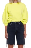 AGOLDE THORA PUFF SLEEVE SWEATSHIRT,A7053C