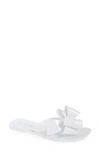 Jeffrey Campbell Sugary Flip Flop In White Shiny