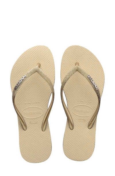 HAVAIANAS HAVAIANAS HAVIANAS SLIM SPARKLE FLIP FLOP,4146093
