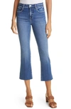 L Agence Kendra High Rise Cropped Flare Jeans In Laredo In Blue