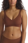 Commando Butter Soft Support Bralette In Cinnamon
