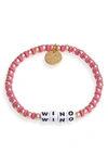 LITTLE WORDS PROJECT WINO BEADED STRETCH BRACELET,NW-WIN-FUC