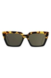 Raen Keera 54mm Polarized Cat Eye Sunglasses In Brown
