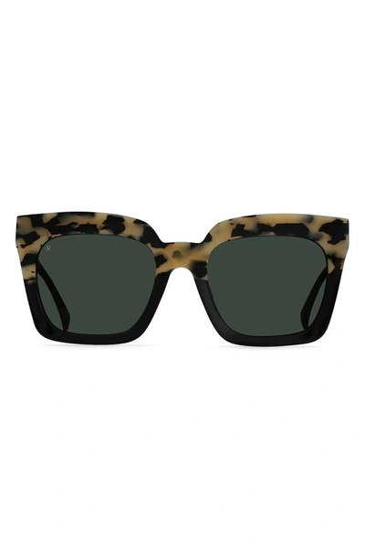 Raen Vine 54mm Square Sunglasses In Chai/ Green