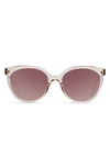 Raen Lily 54mm Polarized Cat Eye Sunglasses In Dawn/ Blush Mirror