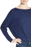 Joie Jennina Drop Shoulder Sweater In Peacoat