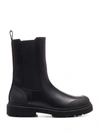 MONCLER MONCLER WOMEN'S BLACK POLYESTER ANKLE BOOTS,4F7130002SQU999 36