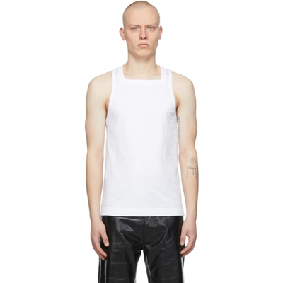 Givenchy Square-neck Cotton-jersey Tank Top In White