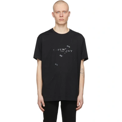 Givenchy Men's Trompe L'oeil Ring Oversized T-shirt In Black