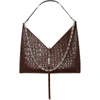 Givenchy Brown Croc Large Cut Out With Chain Bag In 200 Brown