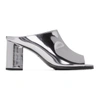 JUNYA WATANABE SILVER SLIP-ON HEELED SANDALS