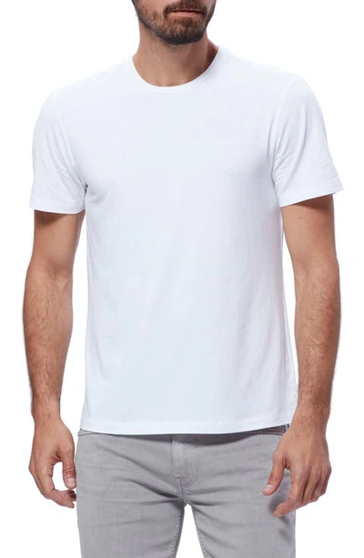 Paige Cash Crewneck Cotton-blend T-shirt In White
