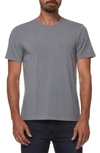 Paige Cash Stretch Crewneck T-shirt In Dawn Grey