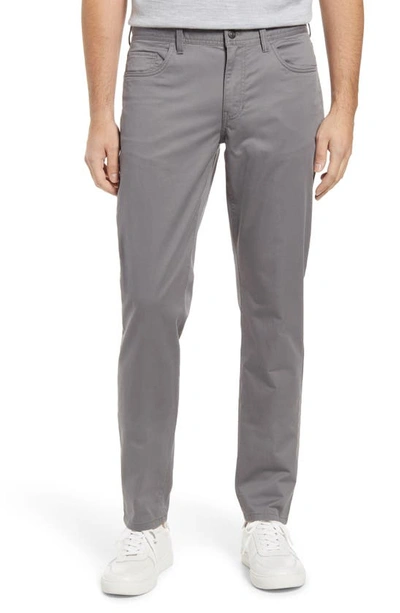 Nordstrom Sueded Slim Fit Stretch 5-pocket Pants In Grey Dark Charcoal Heather