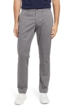 Nordstrom Sueded Slim Fit Stretch Chinos In Grey Dark Charcoal Heather