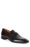 Paul Stuart Heron Patent Leather Loafers In Black Leather