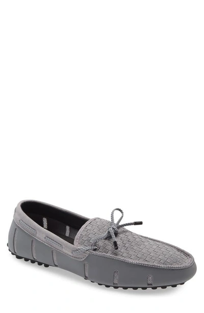 Swims Woven Driving Shoe In Gray