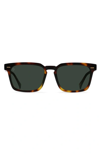 Raen Adin 54mm Polarized Sunglasses In Kola Tortoise/ Green Polar