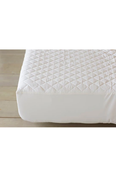 Coyuchi Organic Cotton Mattress Pad In White