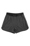 Tomboyx Stretch Modal Sleep Shorts In Modal Charcoal