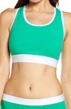 Tomboyx Next Gen Racerback Bra In Kelly Green
