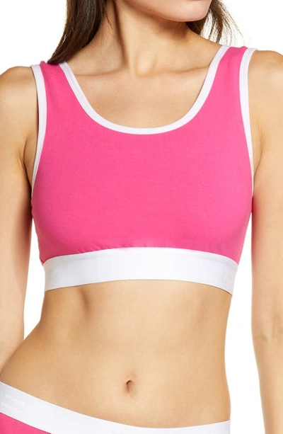 Tomboyx Next Gen Essential Bra In Electric Pink