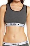 Tomboyx Next Gen Essential Bra In Charcoal