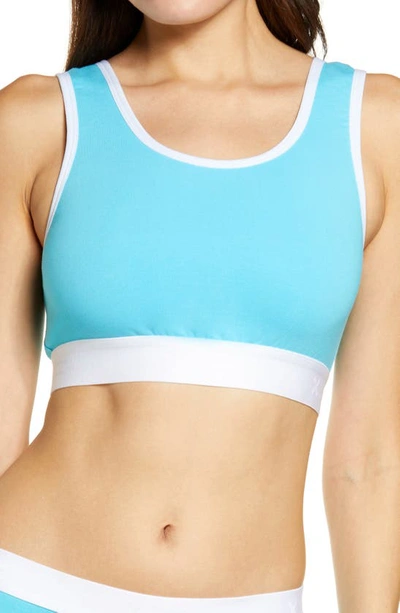 Tomboyx Next Gen Essential Bra In Island Blue