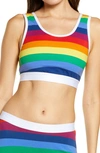 Tomboyx Essentials Soft Bra In Rainbow Pride
