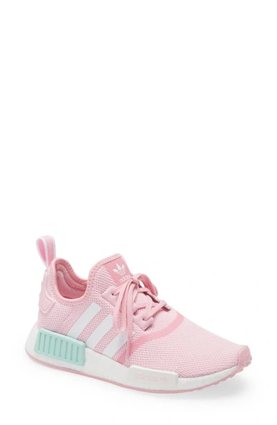 Adidas Originals Kids' Nmd R1 Sneaker In True Pink/wht/clear Mint